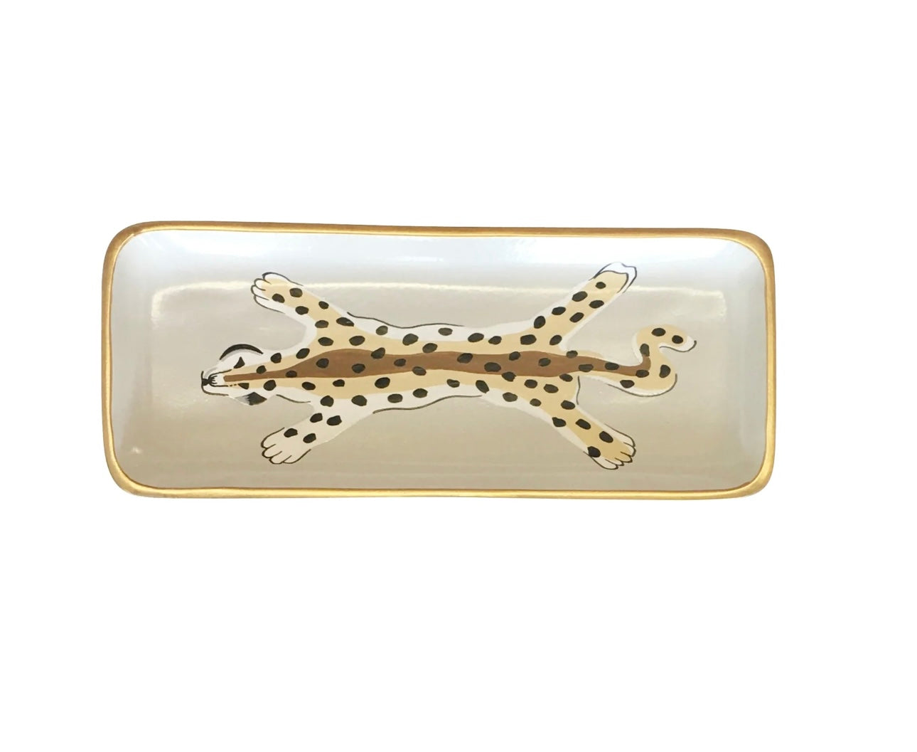 Grey Leopard Tray