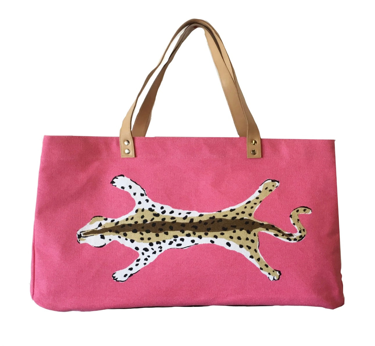 Pink Leopard Tote