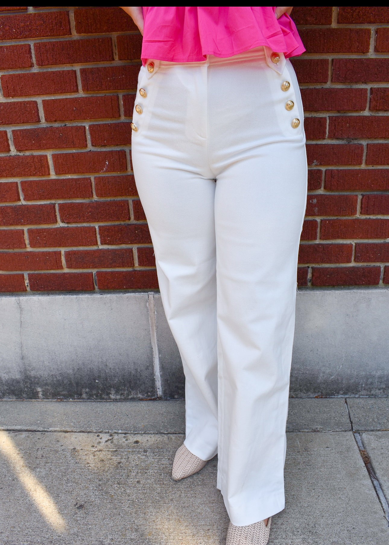 Rhodes High Waisted Denim Pants