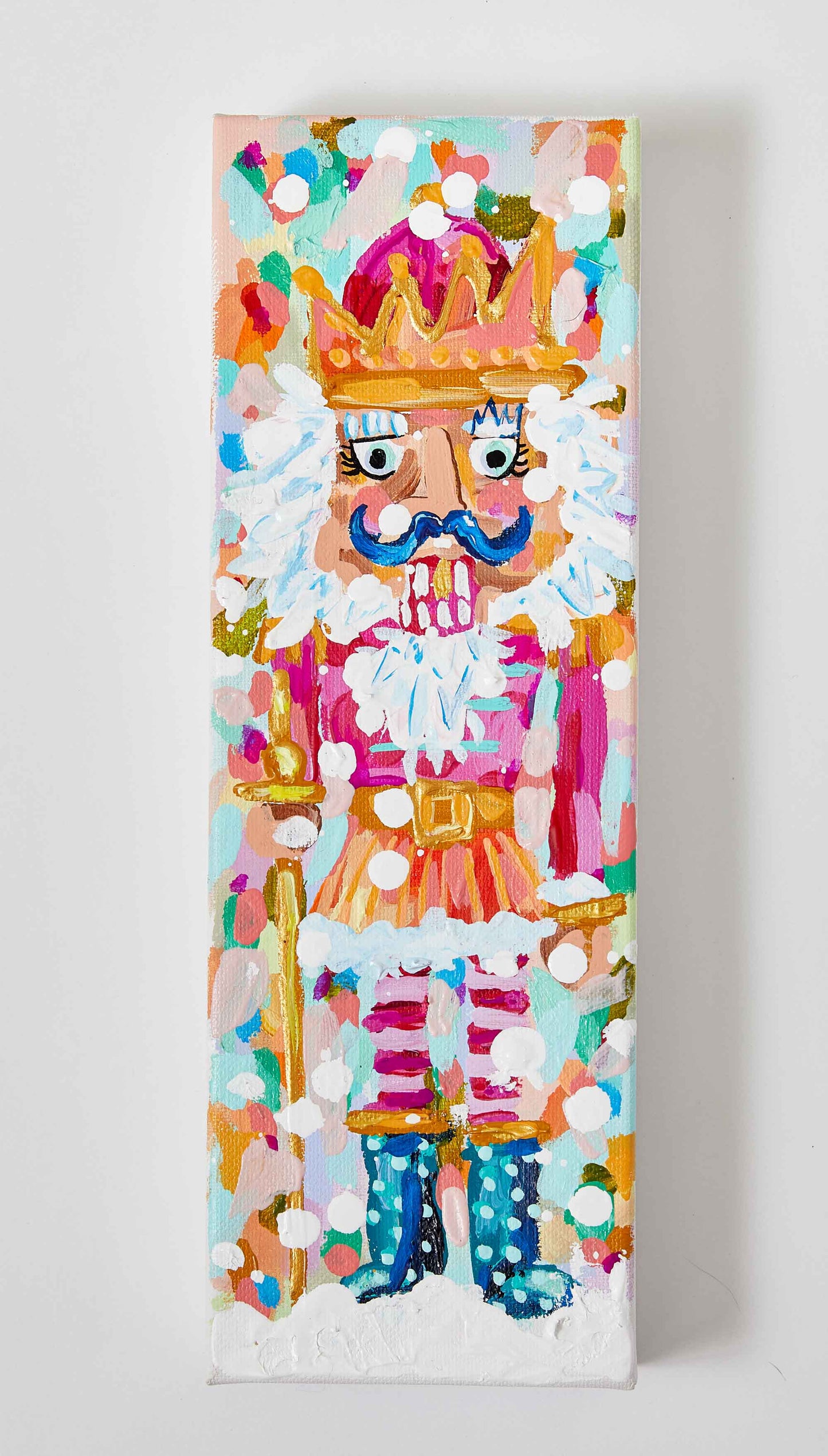 Dottie Nutcracker Christmas Art: 3x9