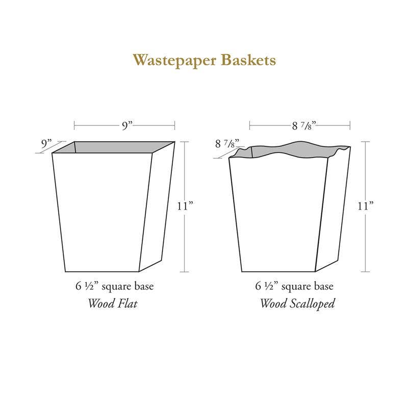 Laura Park Dogwood Wastepaper Basket: Flat Top