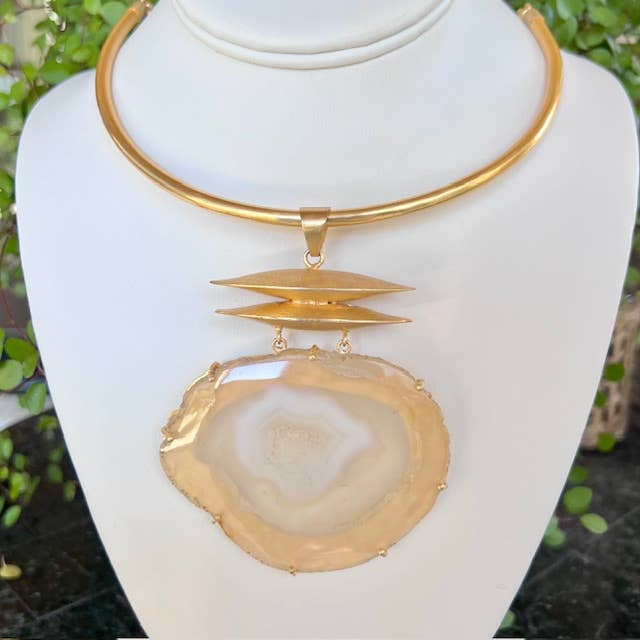 Alexandra Ivory Gemstone Necklace
