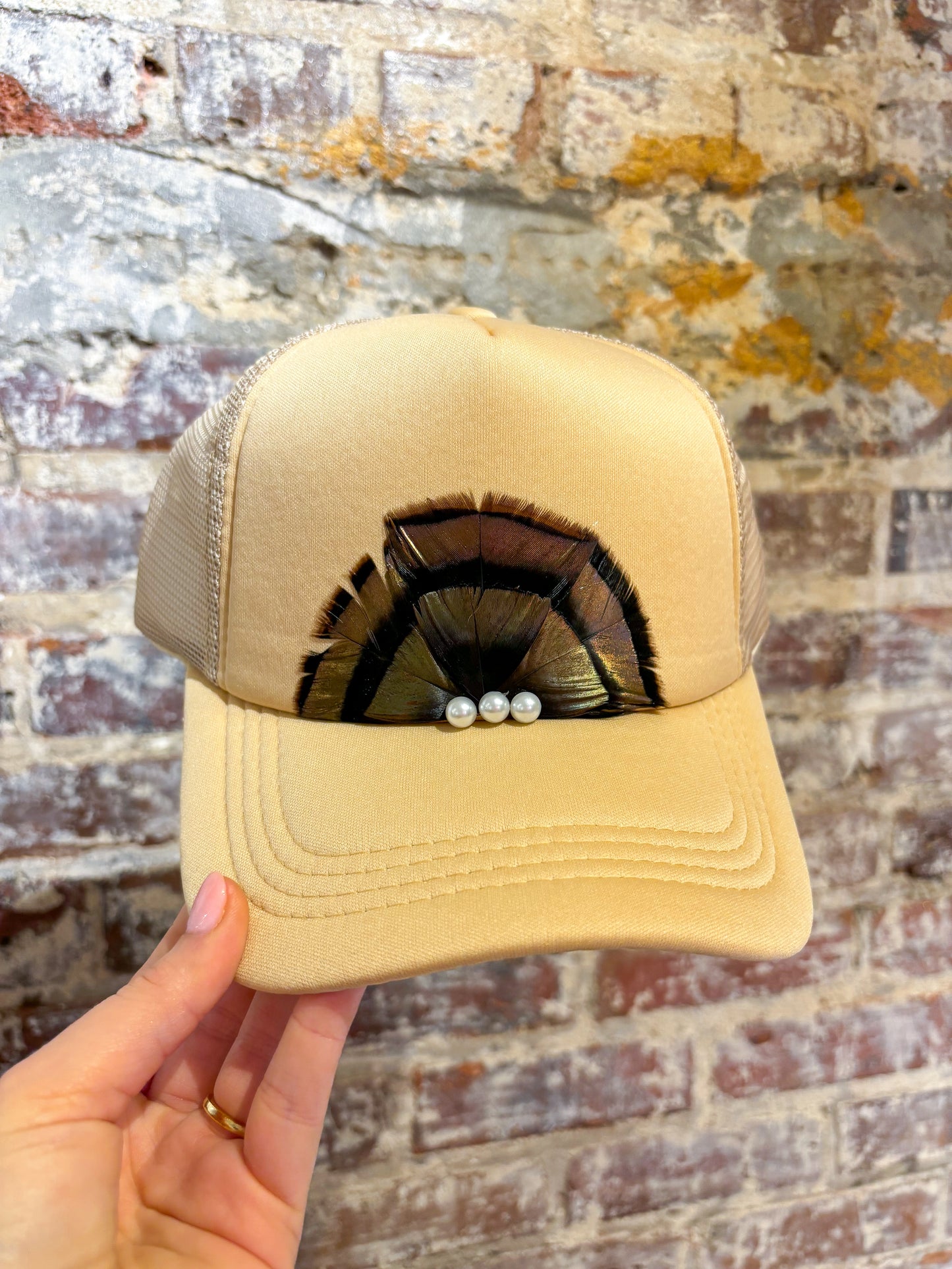 Feathered Trucker Hat