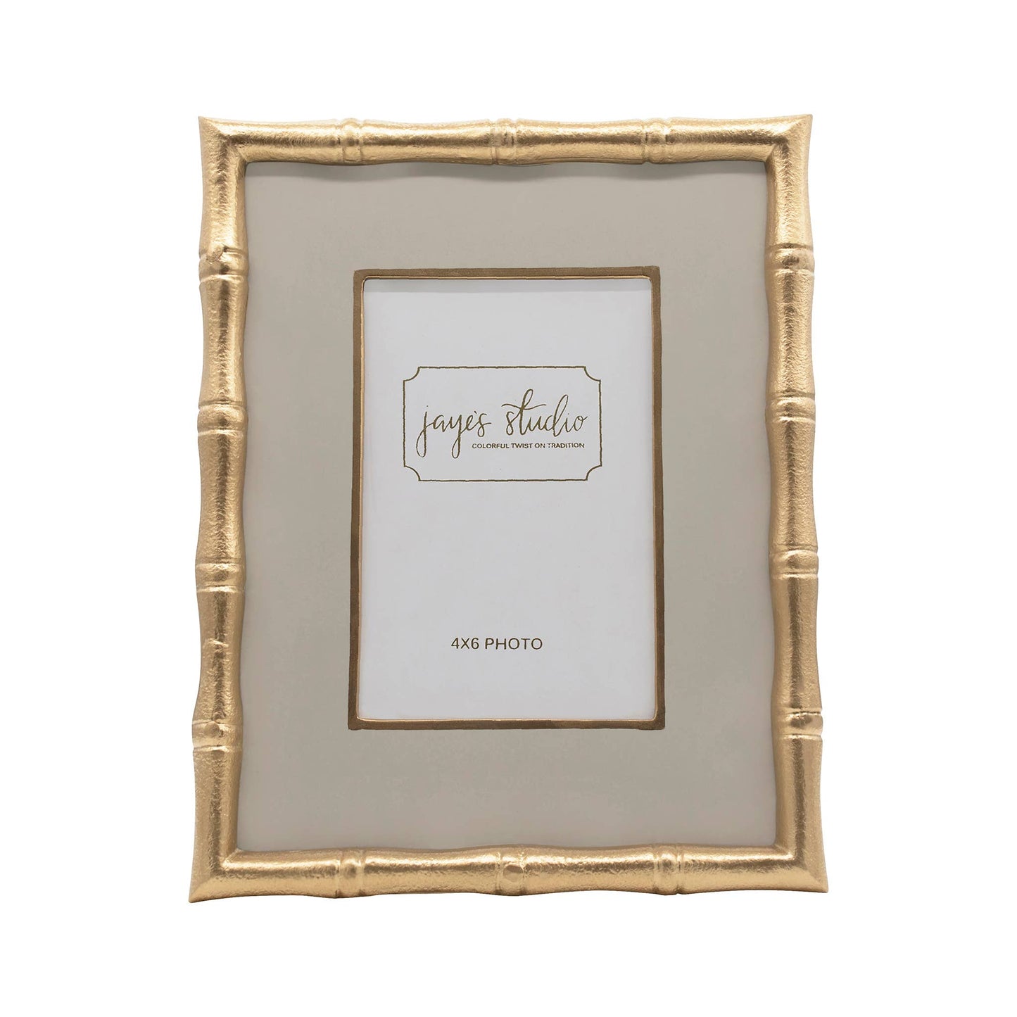 Gracie Chang Mai Photo Frame: Taupe / 5 x 7