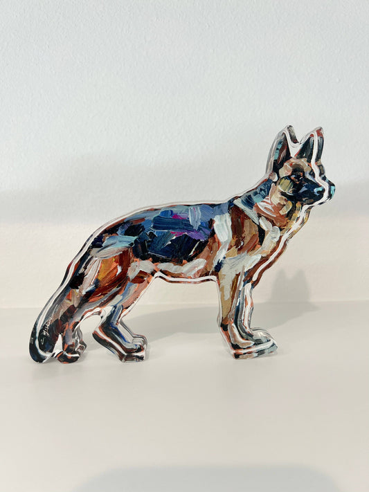 "German Shepherd" acrylic block