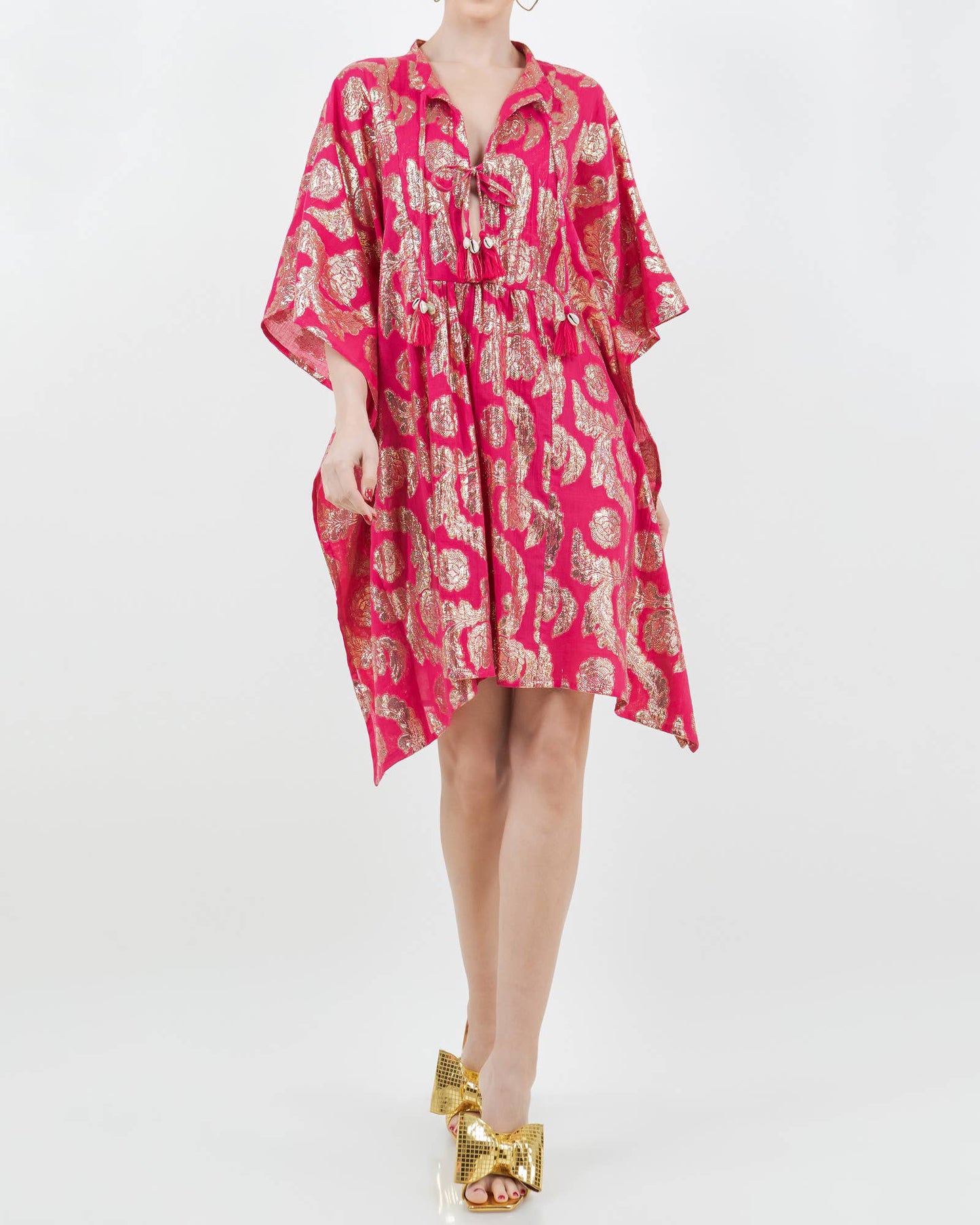 Palm Springs Caftan Mini (Fushia)
