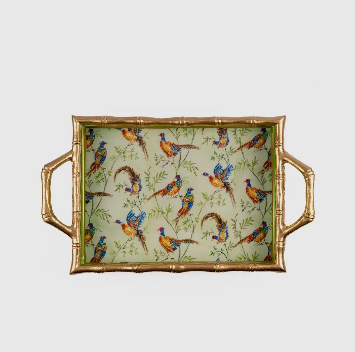 Taking Flight Enameled Chang Mai Tray