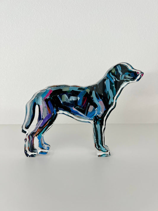 "Black Lab" acrylic block