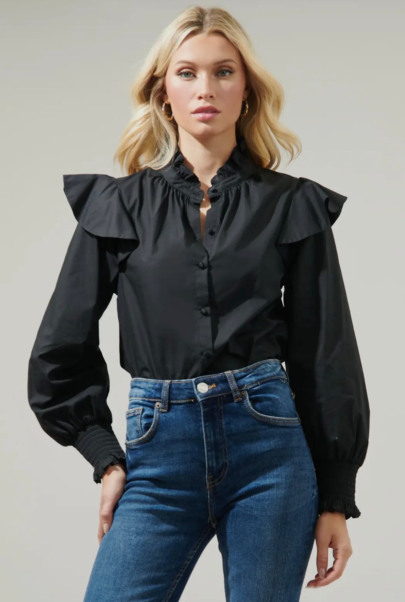 Sassy Flutter Sleeve Top