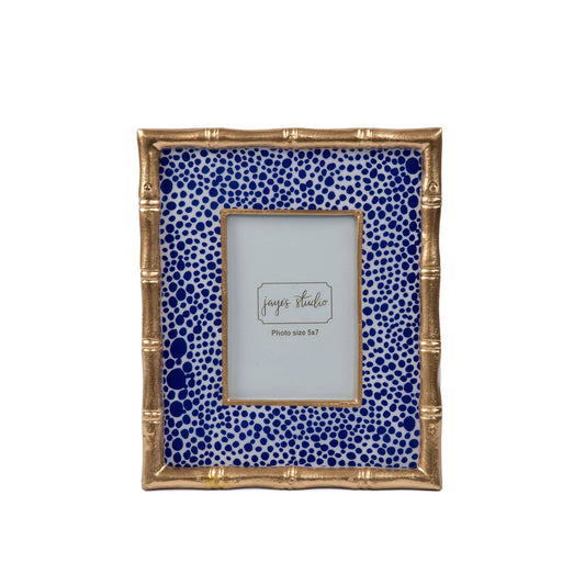 Shagreen Chang Mai Photo Frame: Blue & White / 5 x 7