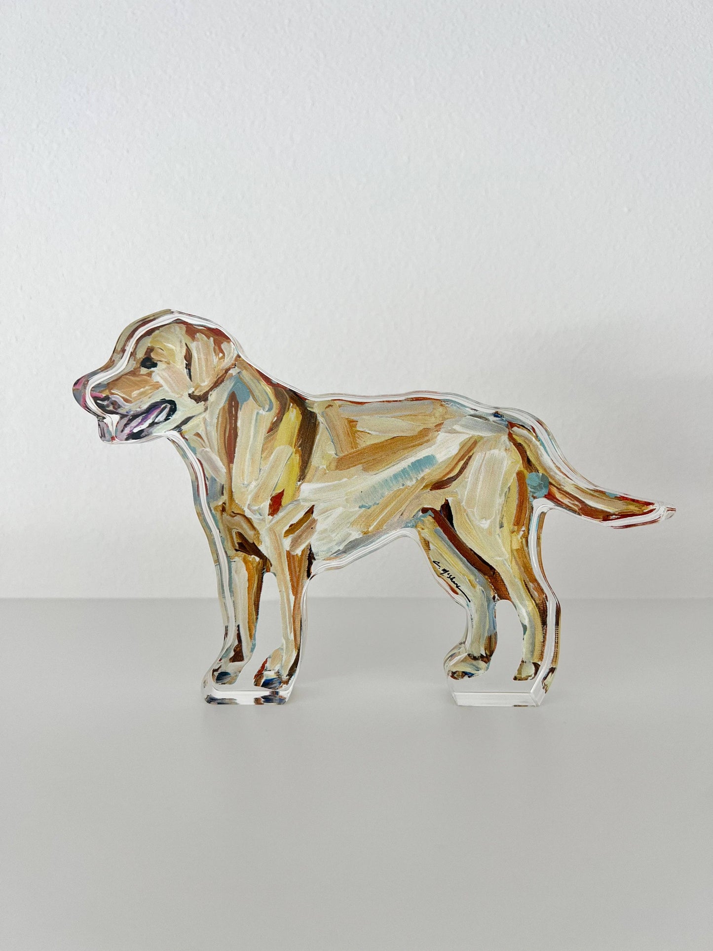 "Yellow Lab" acrylic block