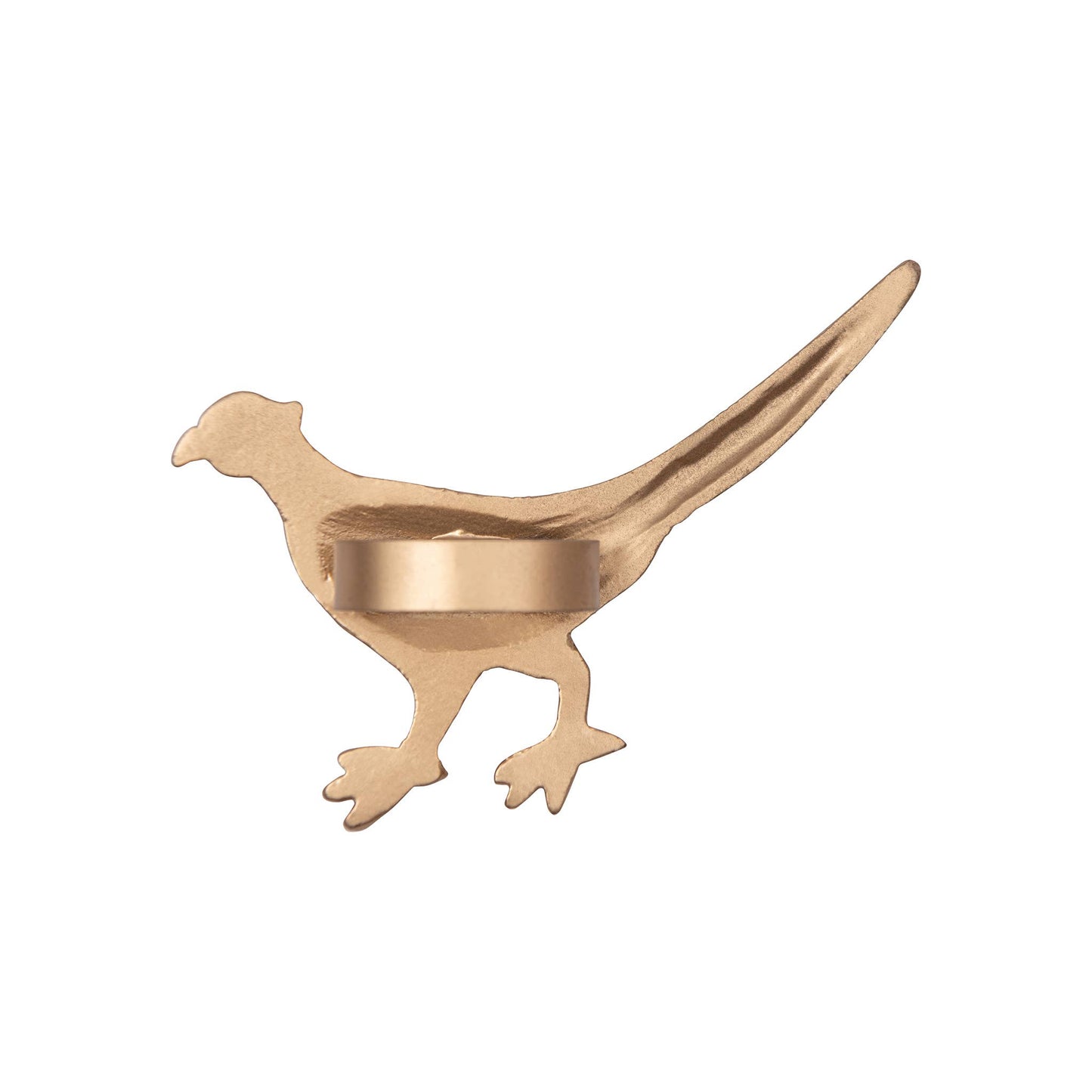 Pheasant Napkin Ring (4pk): Gold