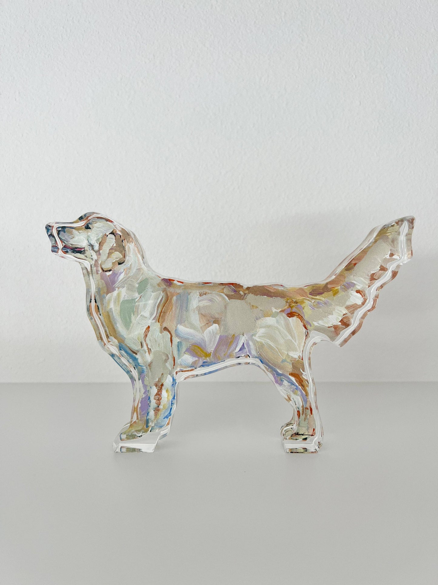 "Golden Retriever Light" acrylic block