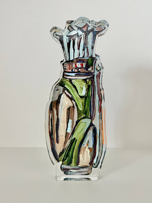 "Golf Clubs" acrylic