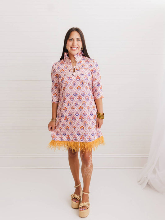 Goldie Feather Caftan