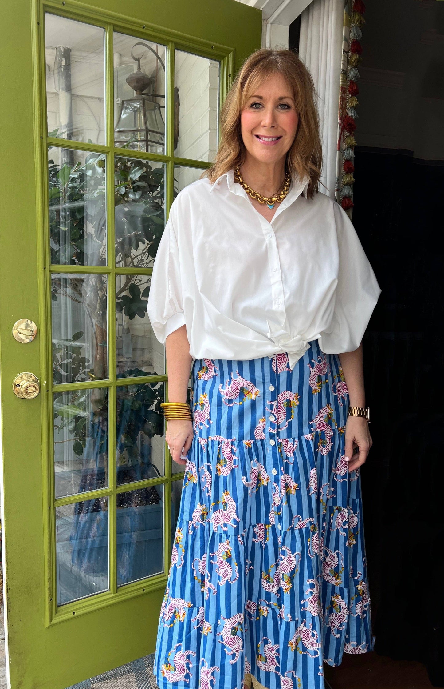 Dancing Tiger Maxi Skirt