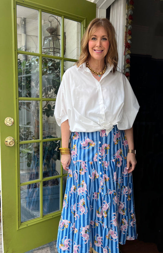 Dancing Tiger Maxi Skirt