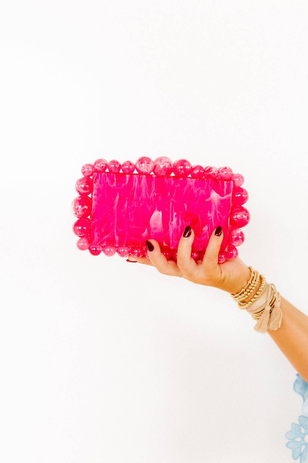 Daphne Clutch - Hot Pink