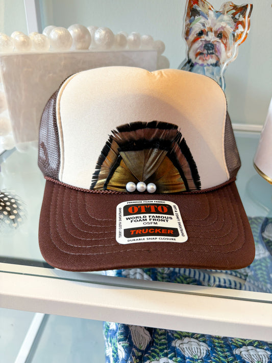 Feathered Trucker Hat