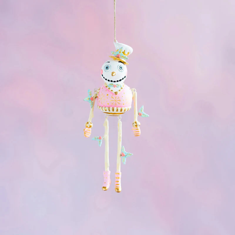 Holly Jolly Snowman Ornament