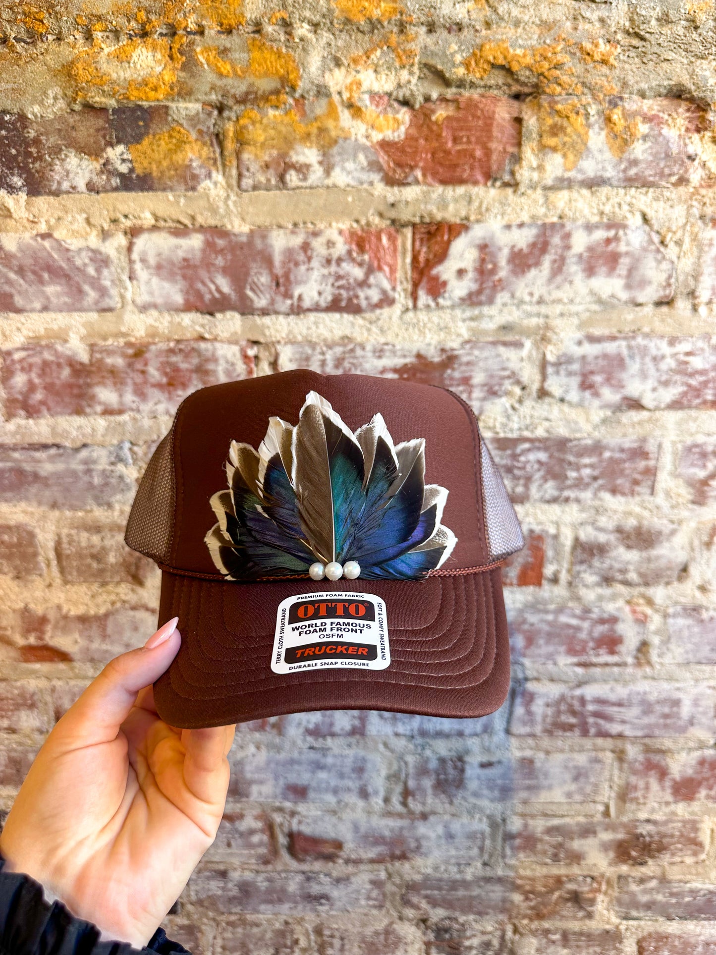 Feathered Trucker Hat