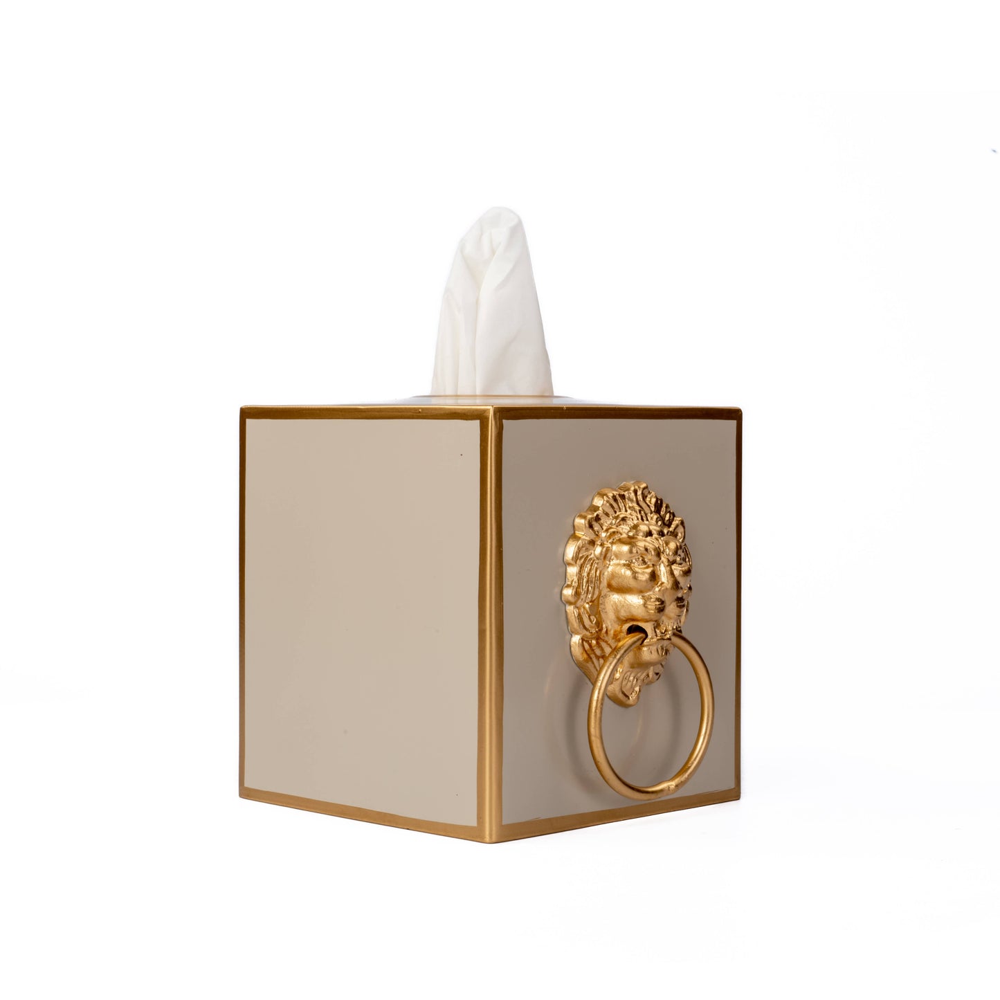 Paws & Claws Tissue Box Cover: Taupe