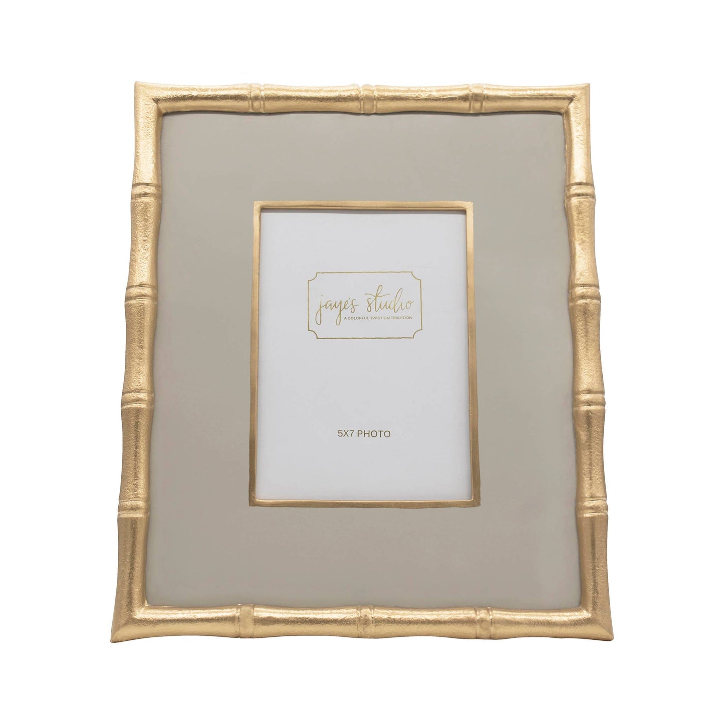 Gracie Chang Mai Photo Frame: Taupe / 5 x 7