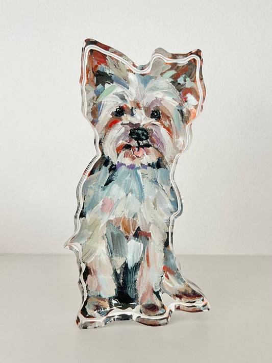 "Yorkie Light" acrylic block