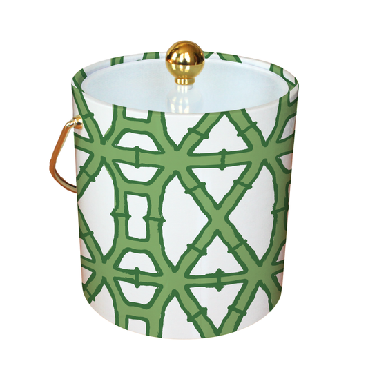 Ice Bucket - Palm Beach Chic: Bamboo Green