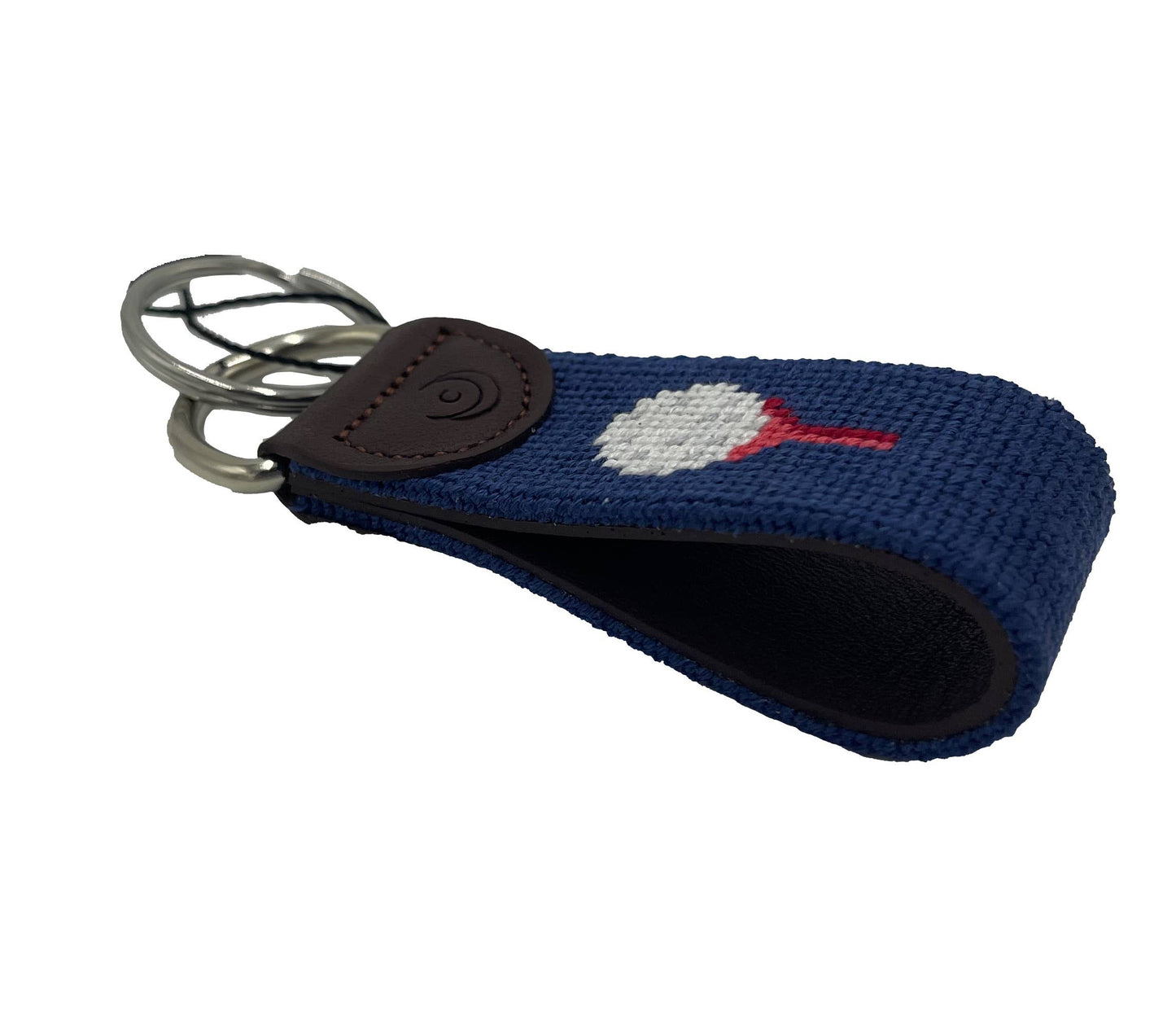 Key Fob - Golf Green Red Tee