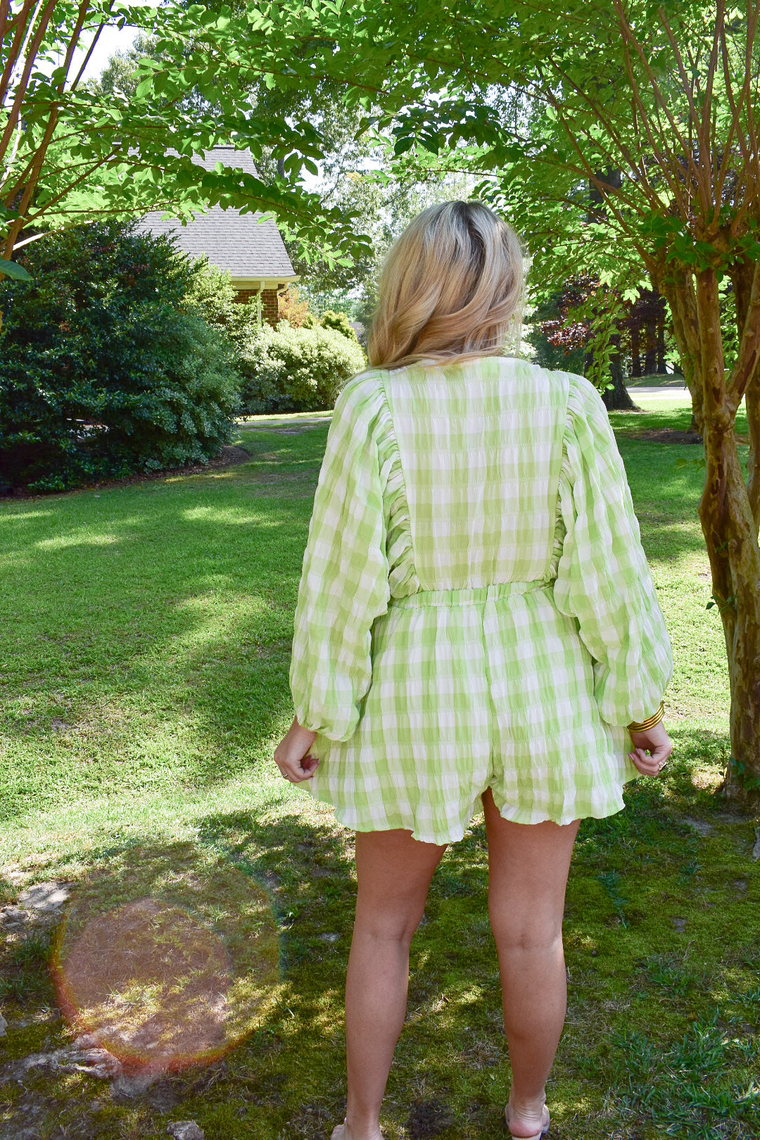 Gracelyn Gingham Romper