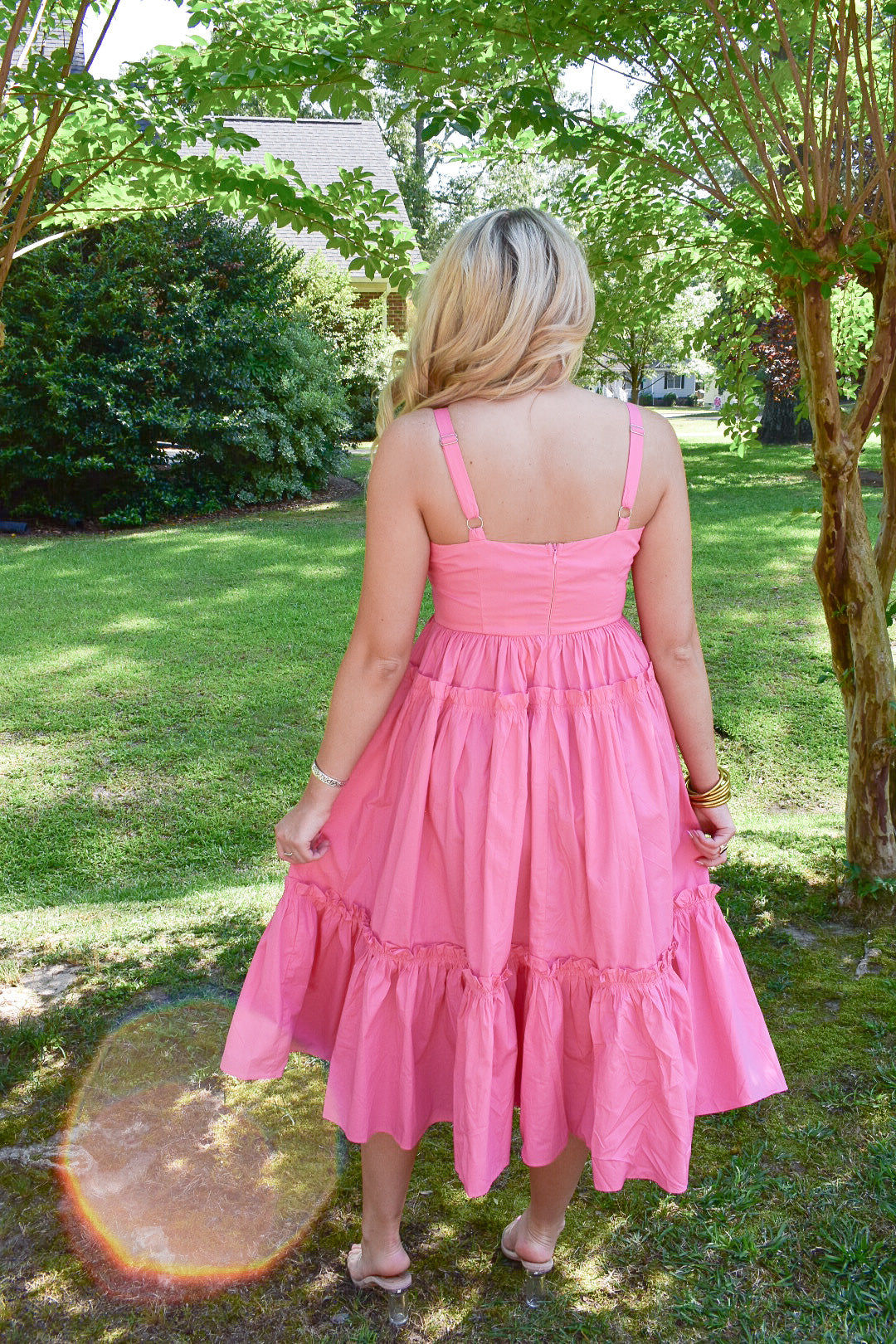 Madison Ruffle Midi Dress