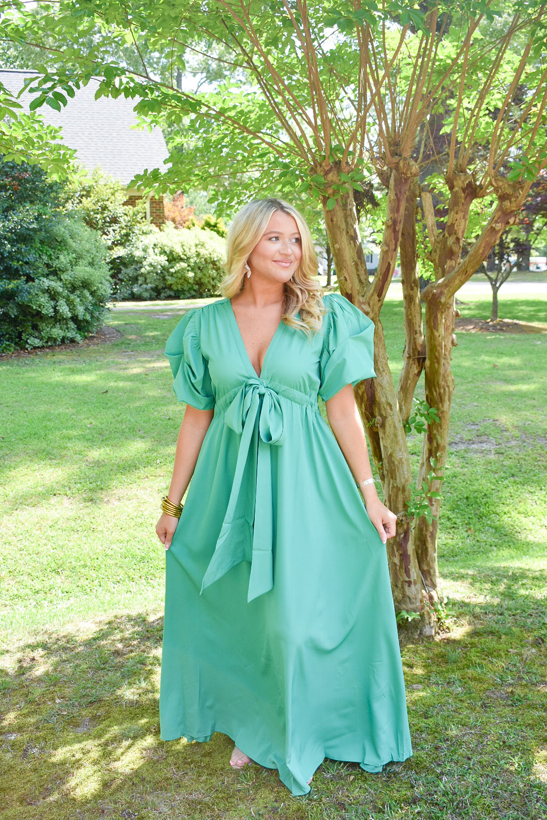 Taylor Bow Front Maxi Dress