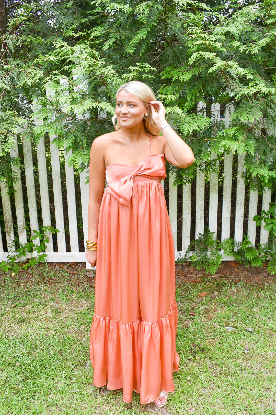 Alease Bow Maxi Dress